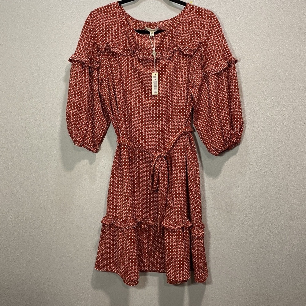 MAX STUDIO‎ Print Tie-Waist Dress